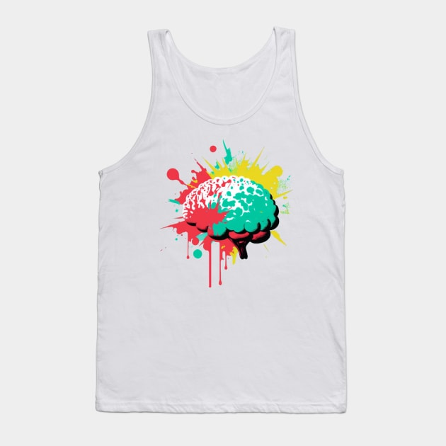 Brain Tank Top by Gadeliow